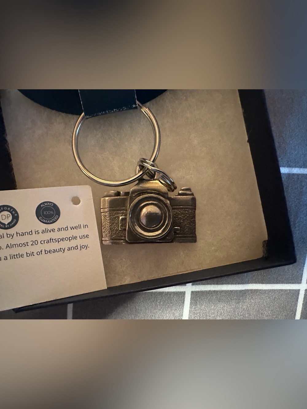 Danforth Silver Camera Keychain Charm - Miniature Camera Accessory - Picture 4 of 4